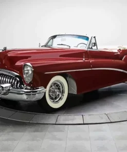 Red 1953 Buick Skylark Diamond Painting