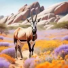 Wild Oryx Bull Diamond Painting