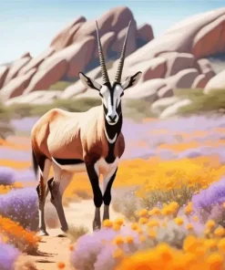 Wild Oryx Bull Diamond Painting