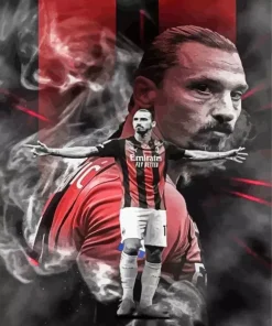 Zlatan Ibrahimovic Football Player Diamond Painting