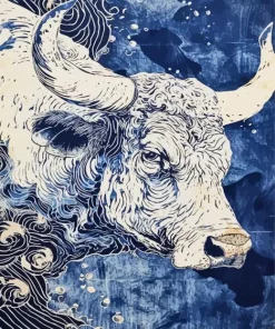 Abstract Bull Diamond Painting