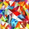 Abstract Colorful Geometric Diamond Painting