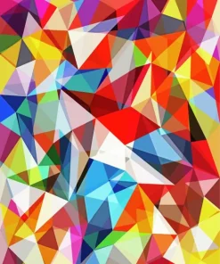 Abstract Colorful Geometric Diamond Painting