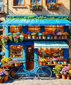 Aesthetic Flower Shop Diamond Painting
