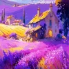Aesthetic French Lavender House Art Diamond Painting