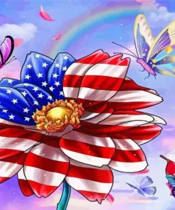 American Flower Diamond Painting