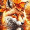 Autumn Fox Art Diamond Painting