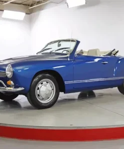 Blue Volkswagen Karmann Ghia Diamond Painting