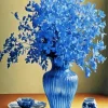 Blue Glass Vase Diamond Painting