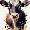 Brown And Black Cow Art Diamond Painting