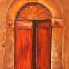 Brown Door Art Diamond Painting