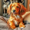 Brown Fluffy Dachshund Diamond Painting
