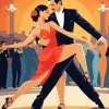 Buenos Aires Tango Dancers Diamond Painting