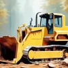 Bulldozer Tractor Diamond Painting