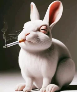 Bunny Smoking Diamond Painting