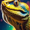 Burmese Python Head Diamond Painting