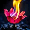 Burning Flower Diamond Painting