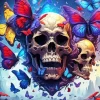 Butterflies And Skulls Diamond Painting