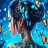 Butterflies Girl Diamond Painting