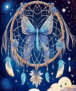 Butterfly Dream Catcher Diamond Painting