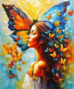 Butterfly Girl Art Diamond Painting