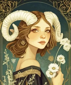 Capricorn Girl Diamond Painting