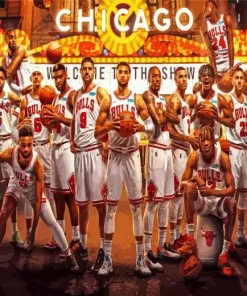 Chicago Bulls Players Diamond Painting