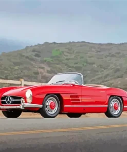 Classic Red Mercedes Diamond Painting