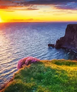 Cliff Of Moher At Sunset Diamond Painting