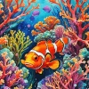 Clown Fish Underwater Diamond Painting