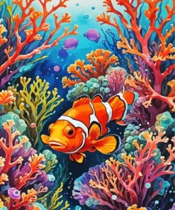 Clown Fish Underwater Diamond Painting