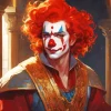 Clown With Ginger Hair Diamond Painting