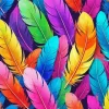 Colorful Bird Feather Diamond Painting