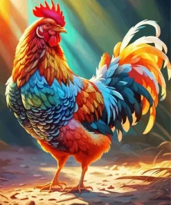 Colorful Chicken Bird Diamond Painting