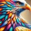 Colorful Eagle Bird Art Diamond Painting