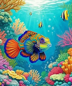Colorful Fish In The Ocean Diamond Painting