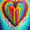 Colorful Heart Art Diamond Painting