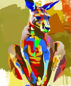 Colorful Kangaroo Art Diamond Painting