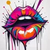 Colorful Lips Art Diamond Painting