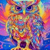 Colorful Mandala Owl Art Diamond Painting