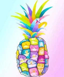 Colorful Pineapple Diamond Painting