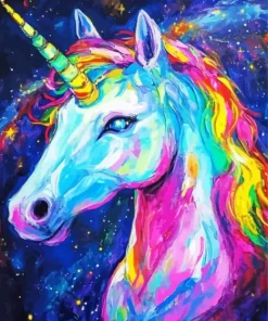 Colorful Unicorn Art Diamond Painting