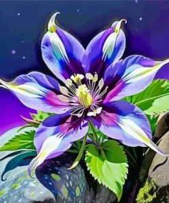 Columbine Flower Diamond Painting