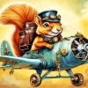 Cool Flying Squirrel Art Diamond Painting