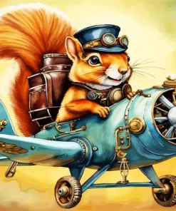 Cool Flying Squirrel Art Diamond Painting