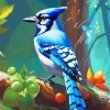 Florida Blue Jay Diamond Painting