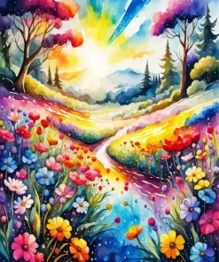 Flower Field Diamond Painting