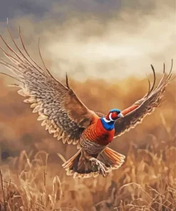 Flying Pheasant Diamond Painting