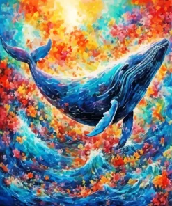 Flying Whale Art Diamond Painting