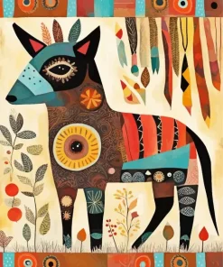 Folk Animal Diamond Painting